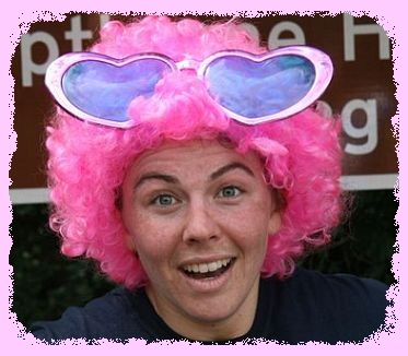 Scary wig at the Team Relays 09