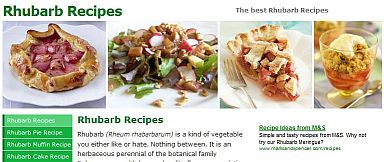 Rhubarb recipes website