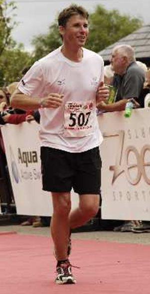 The Good Doc at the finish